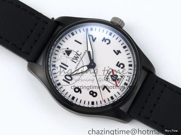 MIROTIME 0129 Pilot Black Ace BLSF 1:1 Best Edition White Lume Dial on Black Nylon Strap MIYOTA OnTrend 7021